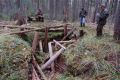 Реконструкция партизанских землянок и баз на территории национального парка