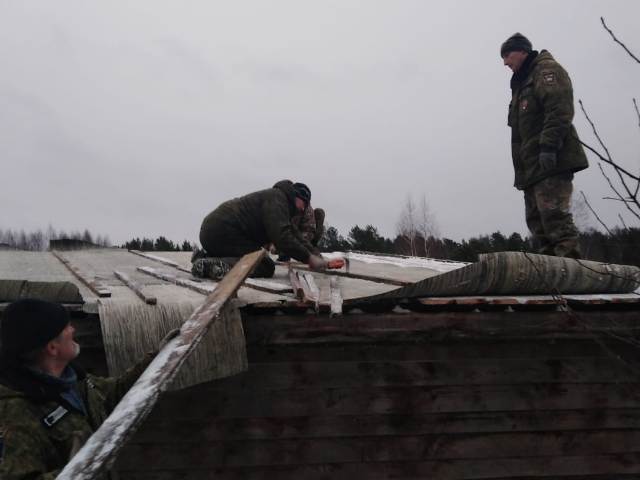 Оборудование навеса в вольере для содержания лошадей Пржевальского.