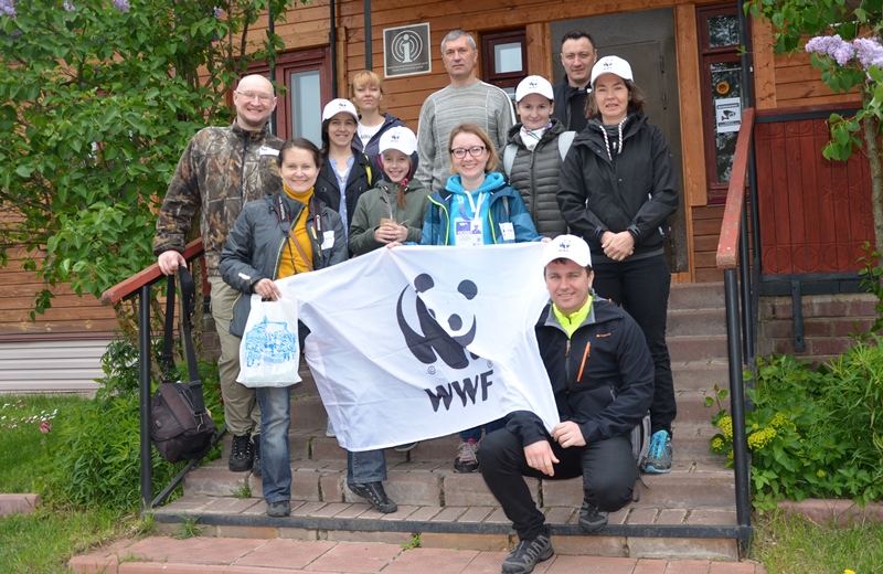 Панды в поддержку зубров