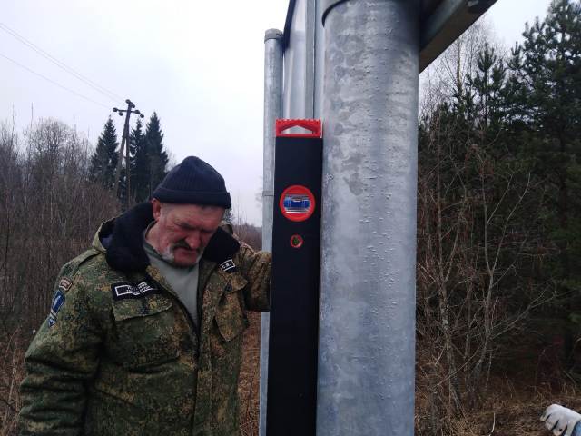 Установка информационно-навигационных знаков (д. Подосинки, ЭЦ "Бакланово").